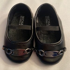 Michael Kors baby girl Baby Reeder black shoes size 3